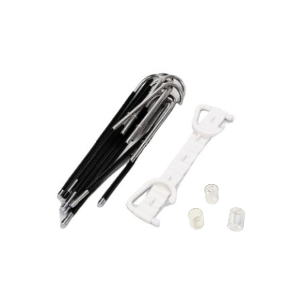 2 Pack 9 Layer Foldable Pants Hangers, White, Space Saving, Multifunctional
