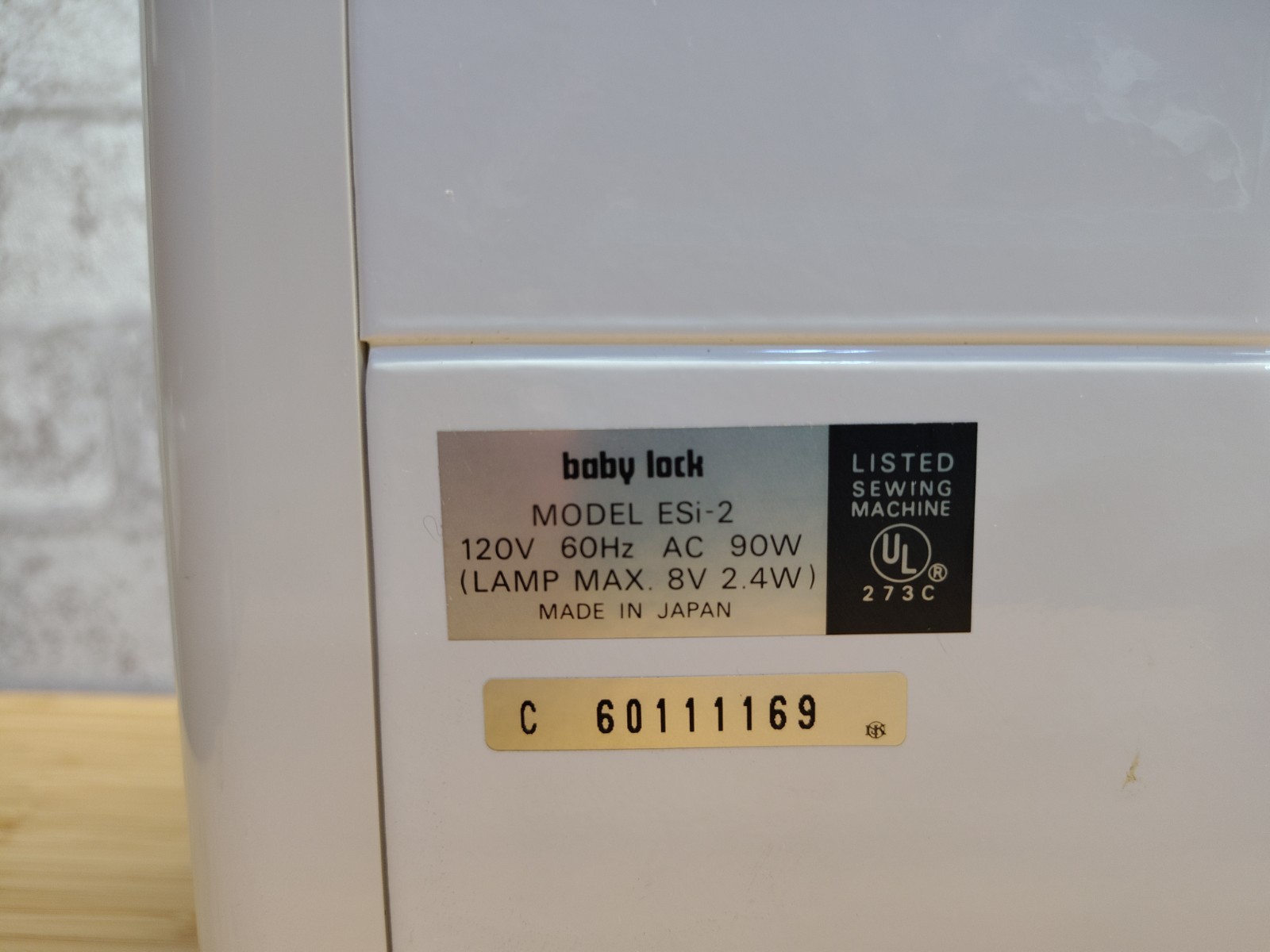 Baby Lock ESi-2 Esante Sewing & Embroidery Machine