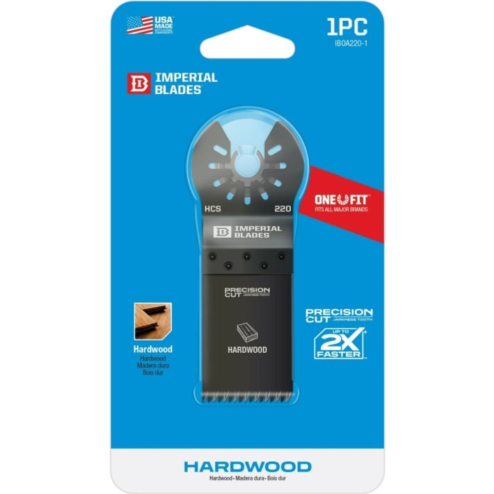 Imperial Blades ONE FIT 1-1/4" Smooth Cut Wood Oscillating Saw Blade (IBOA220-1)