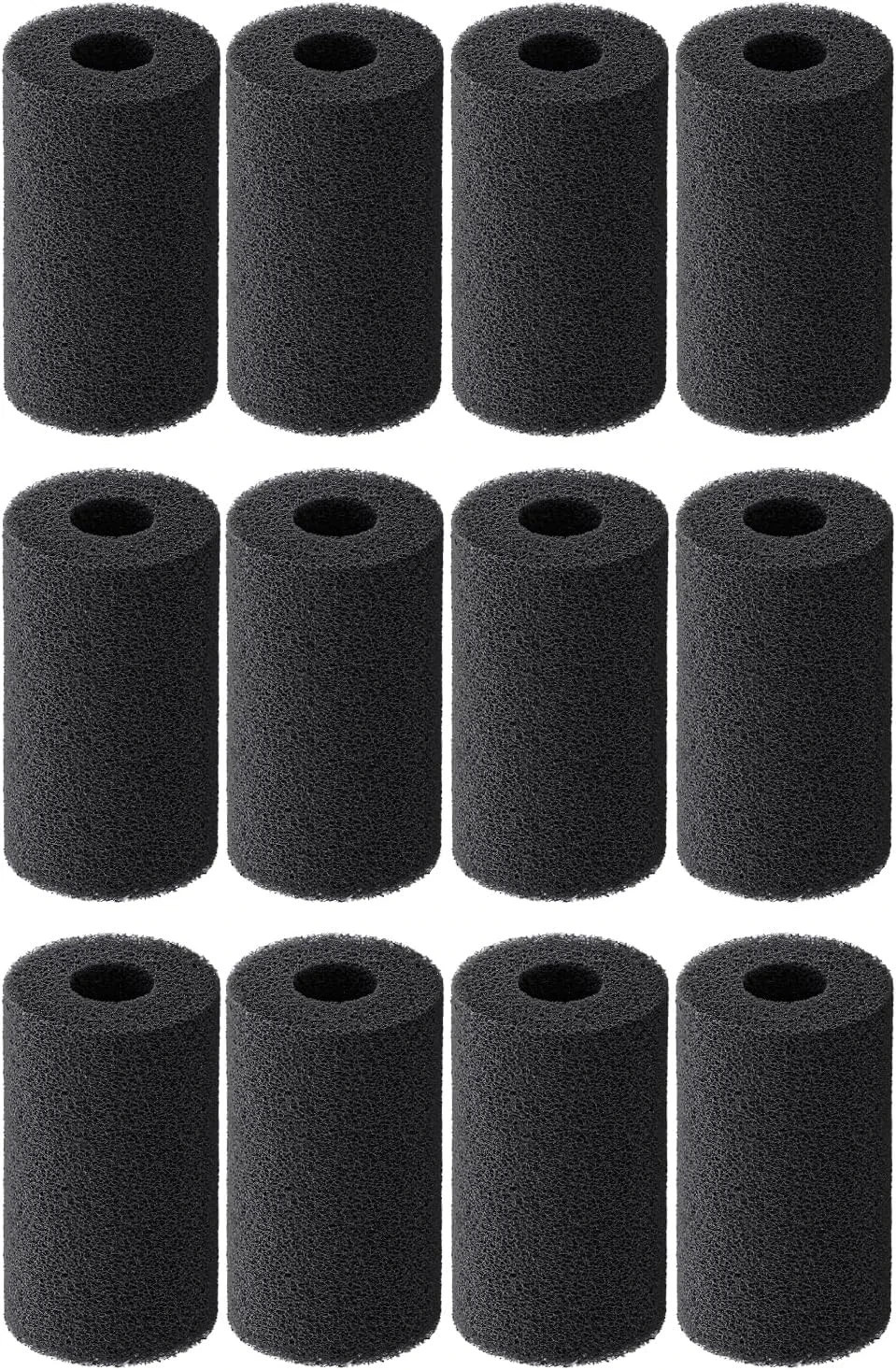 12-Pack Pre-Filter Sponge for Aquarium Fish Tank Filter Replacement Foam Cover