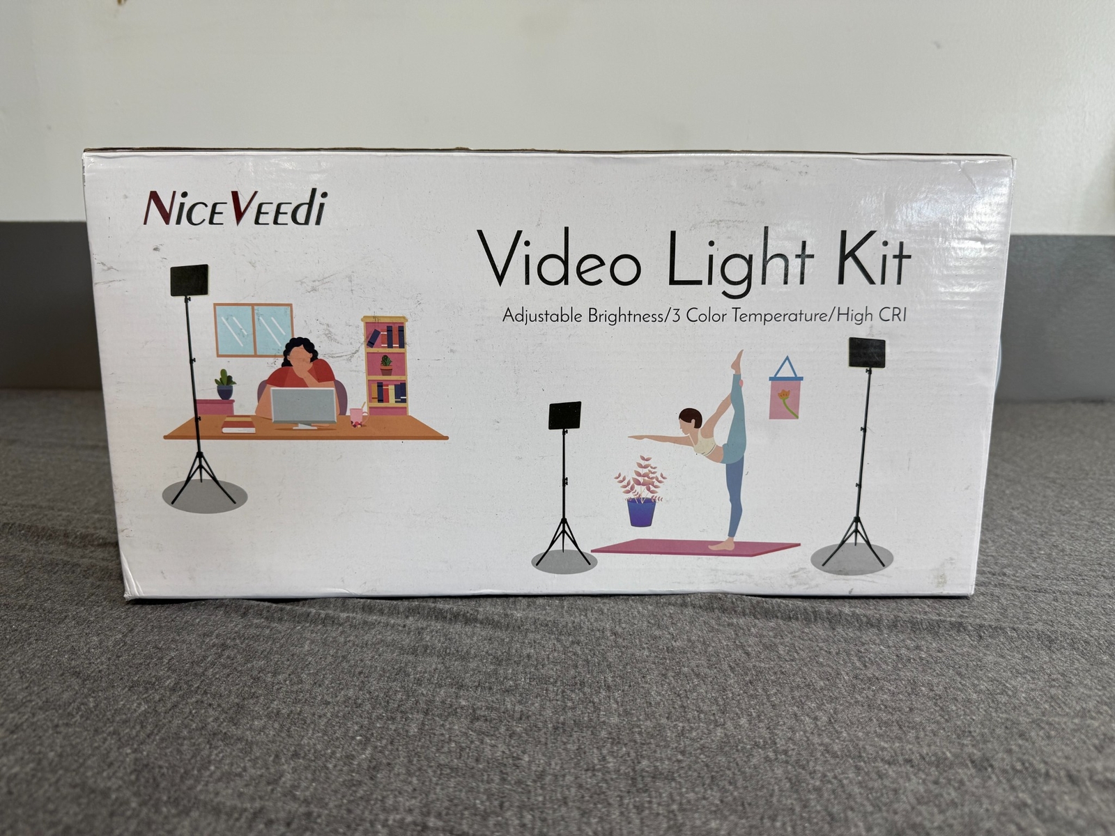 Video Light Kit Nice Veedi Video Light Kit LED Lights Adjustable Brightness