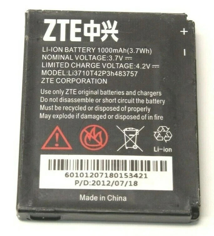 ZTE LI3710T42P3H483757 BATTERY NEW OTHER CONDITION