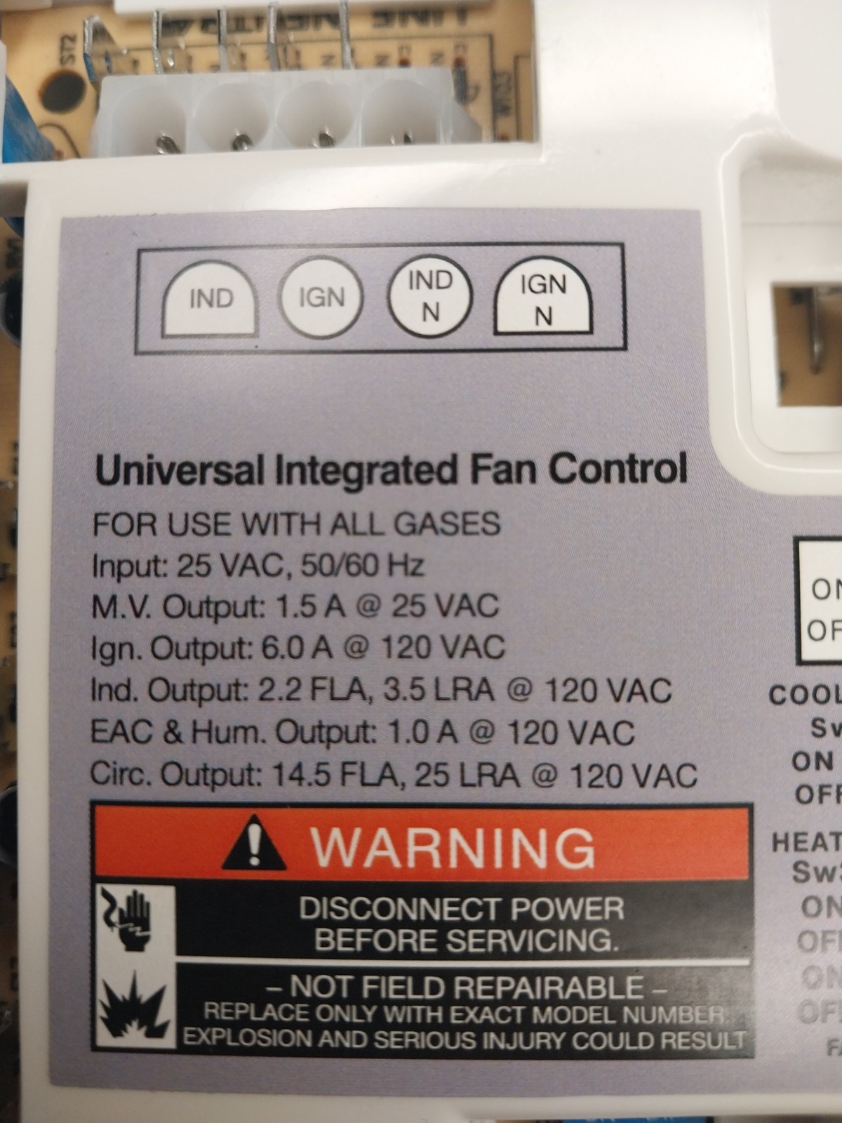 Universal Integrated Fan Control for use with All Gasses