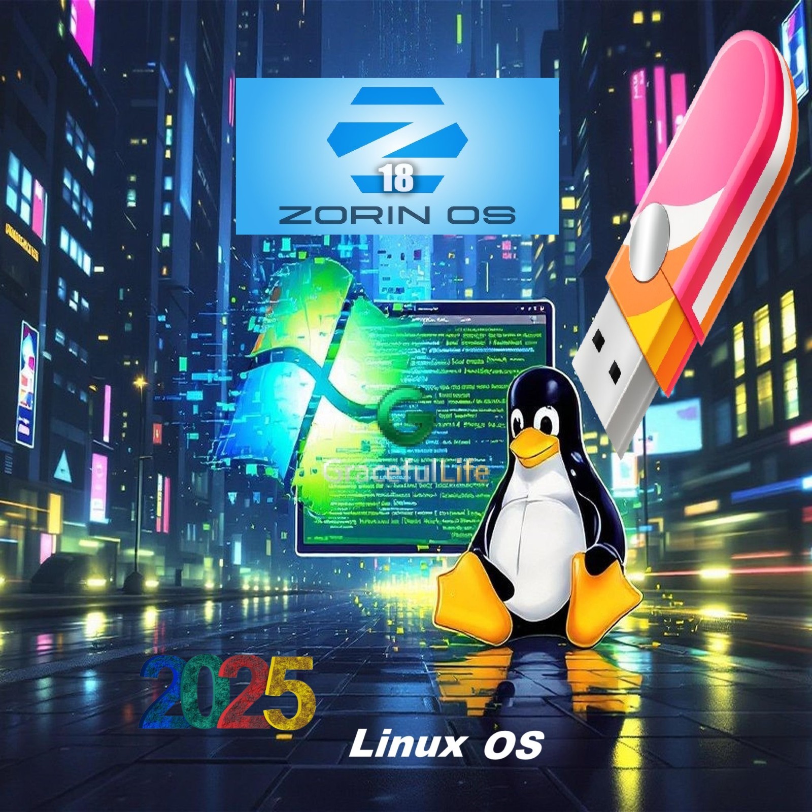 Zorin OS Core Linux 64-Bit  Live Install Bootable OS Software 10-14-2025 edition