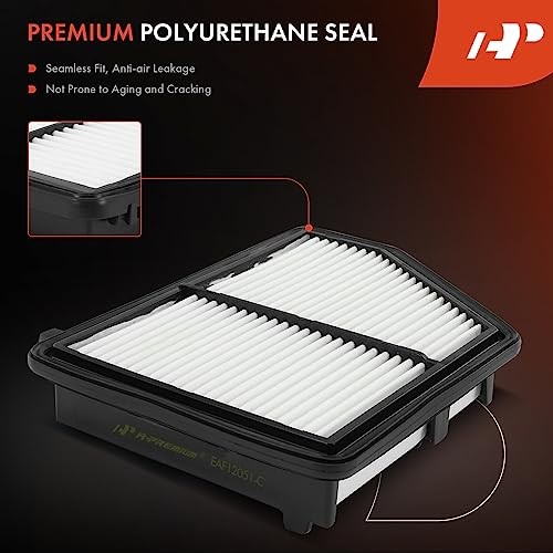 2-PC Engine & Cabin Air Filter with Activated Carbon Compatible with Honda