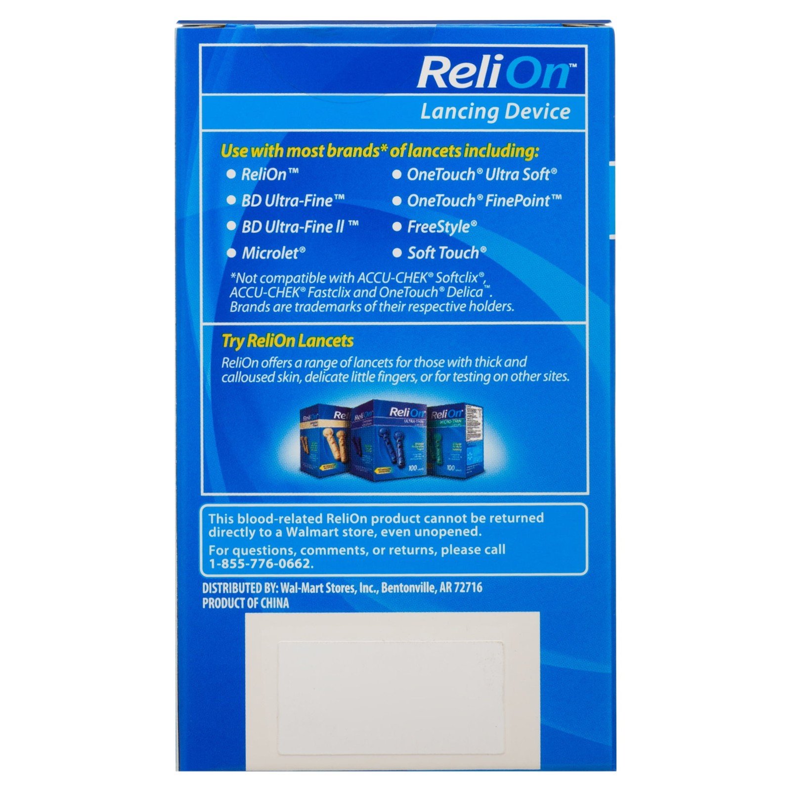 ReliOn Lancing Device