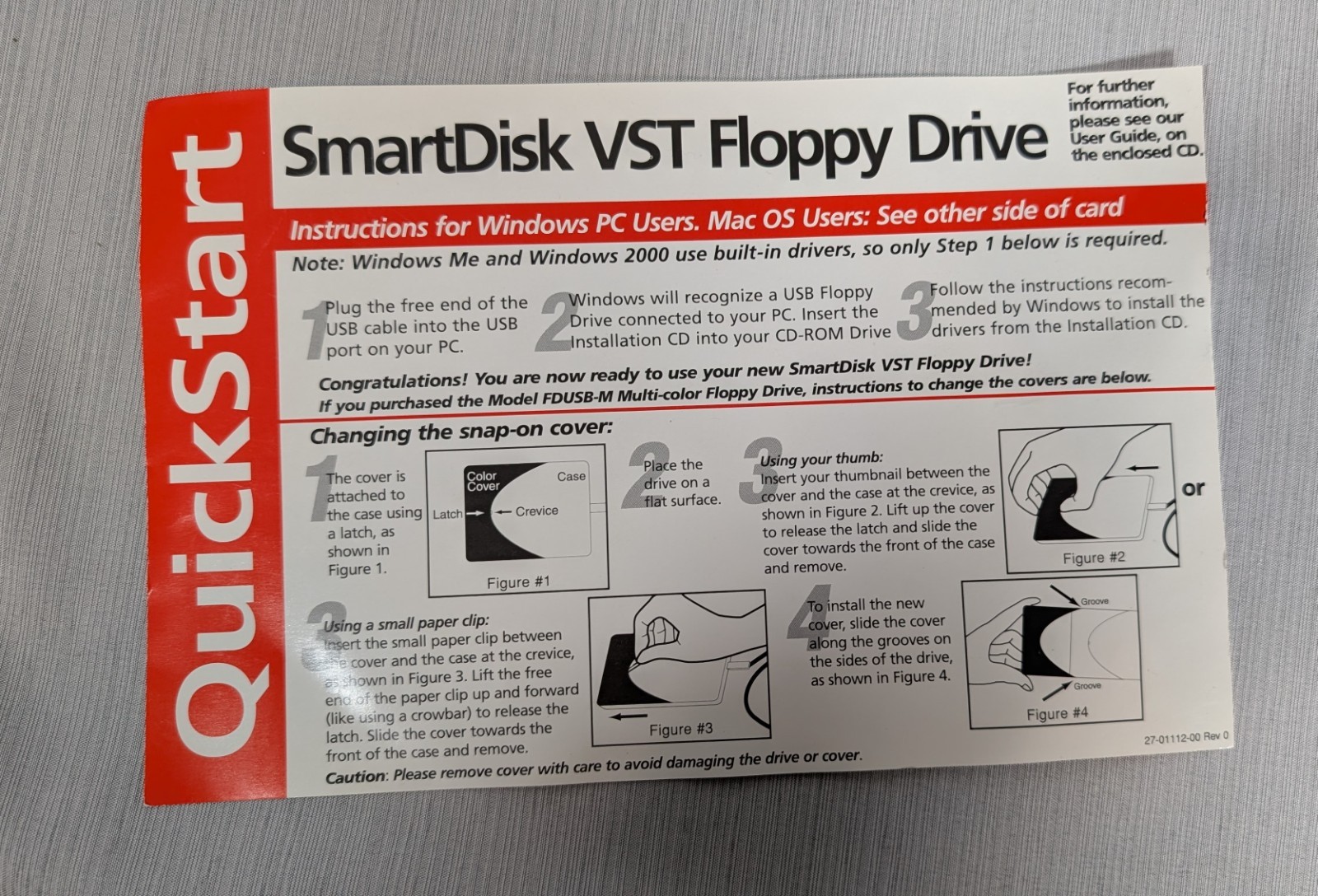SmartDisk External USB 3.5" Floppy Drive for PC or Mac/Titanium Edition/Tested