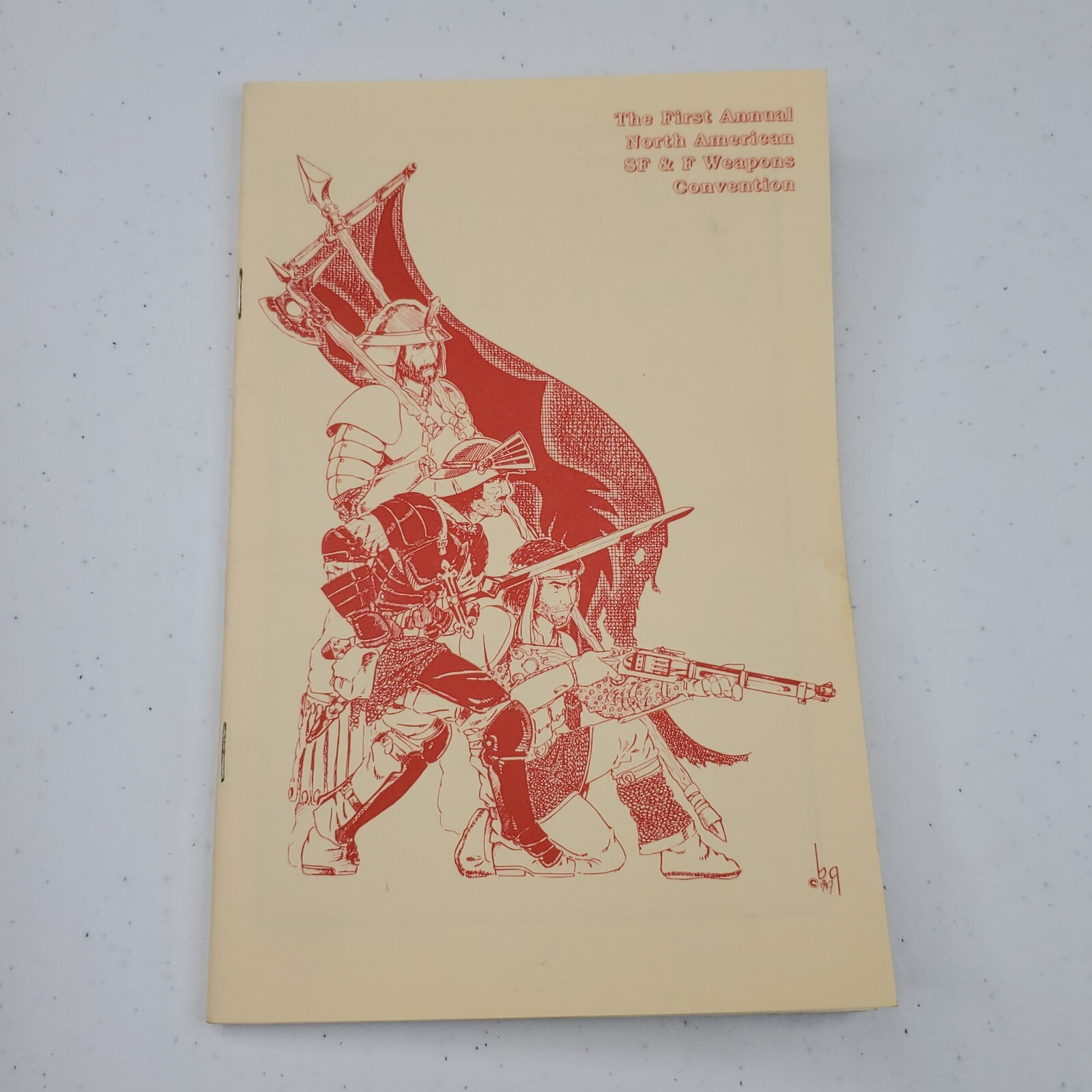 Science Fiction Fantasy Weapons Con 1 Convention Program John Maddox Roberts VTG