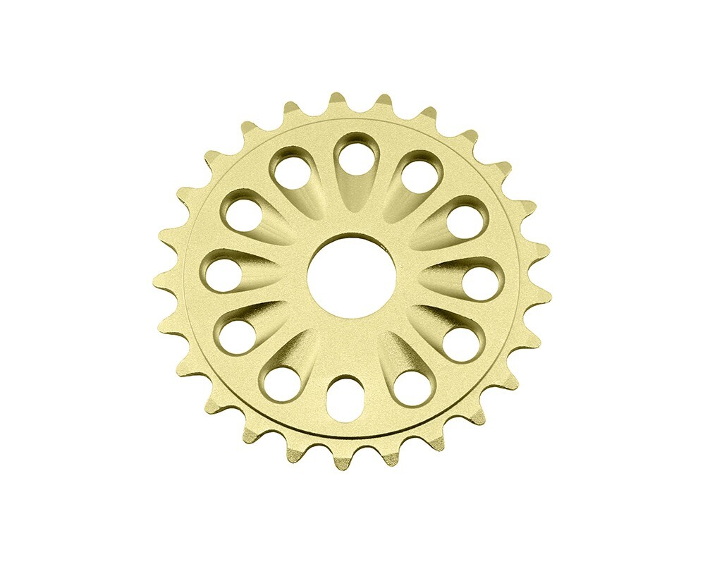 ALTALINE Bicycles BMX 25 TEETH ALLOY6 061-T6 CHAINRING SINGLE 1/2" X 1/8" GOLD