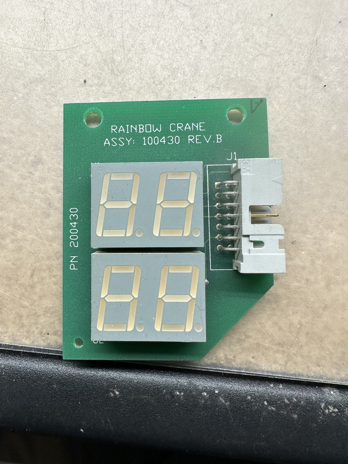 2 Rainbow crane display 2 Digital Boards Control Panel 30,36 Sugarloaf Claw SET