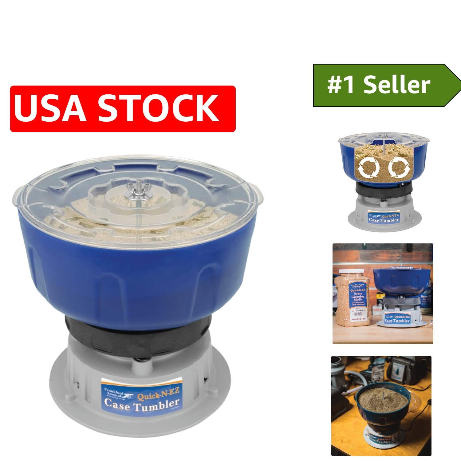 Durable Quick-N-EZ Case Tumbler with 448 oz Capacity - Essential Reloading Tool