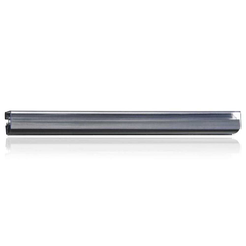 Pemberly Row Plastic 36"Hold Up Display Rail in Clear & Gray