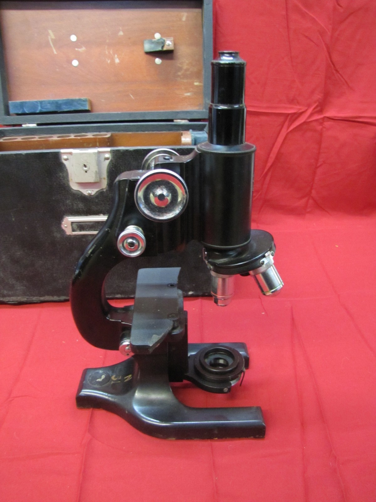 Antique 1940s Spencer Buffalo Microscope & Case