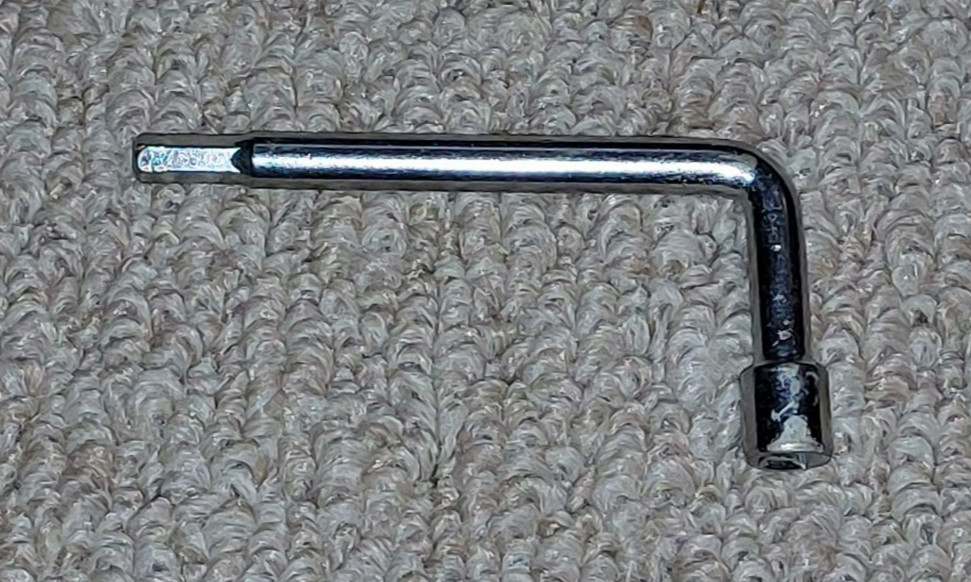 Unbranded Square/Allen Chrome Drum Tuning Wrench (553)