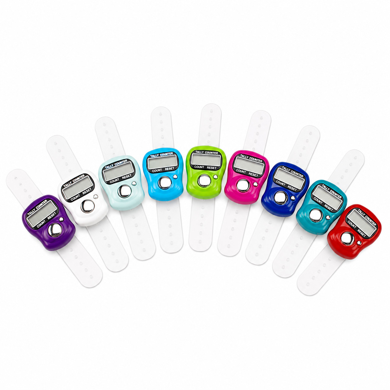 20/30/50 Digital Finger Counter Ring 5-Digit LED Electronic Tally Clicker Tasbih