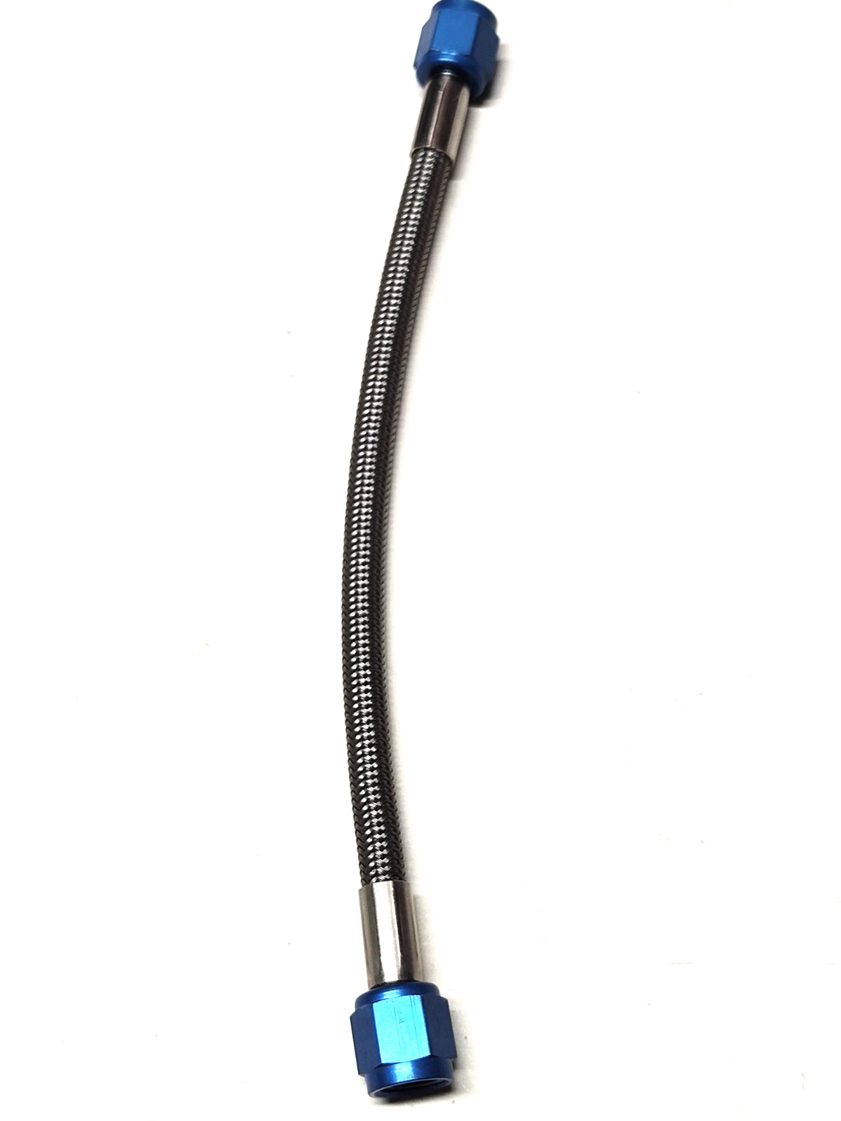 4AN 48" NITROUS OXIDE STAINLESS STEEL HOSE BLUE OR RED ENDS