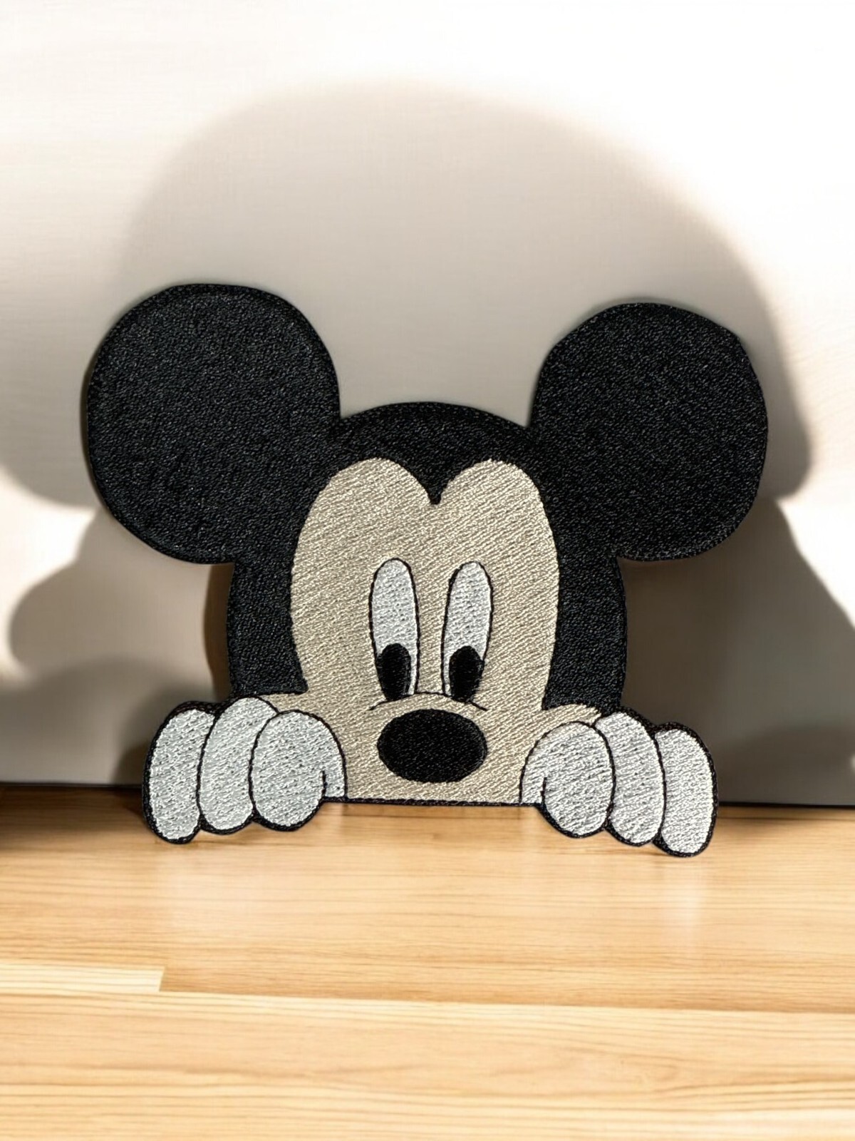Peek A Boo Mickey Patch 4.91" X 3.93"