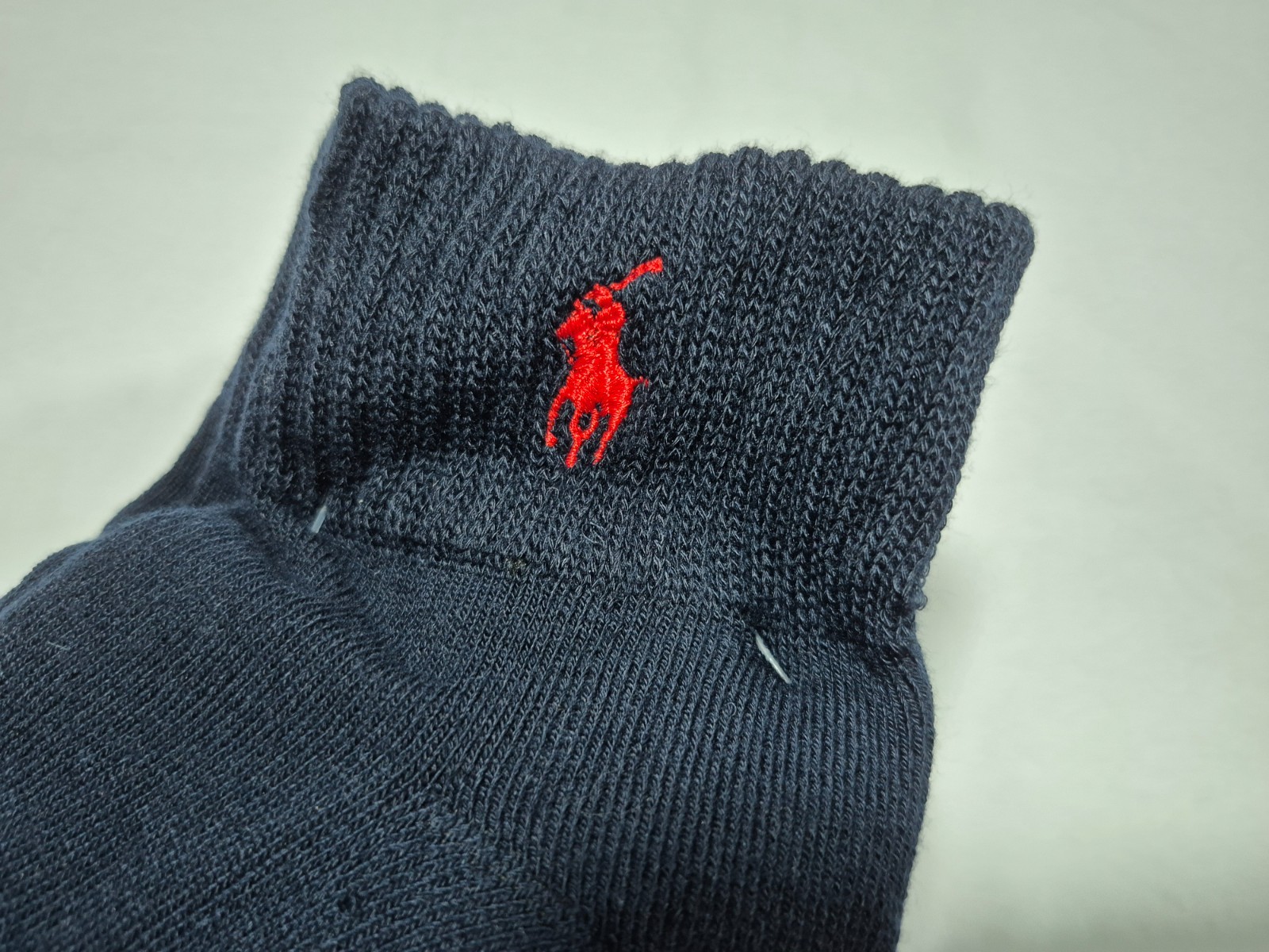 Polo Ralph Lauren Mens Quarter Sports Casual- Socks 6 pair SZ 6-12 Dark Blue
