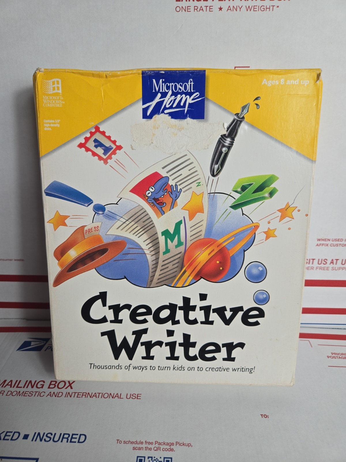 VINTAGE 1993 Microsoft Creative Writer 3.5" Disk Windows