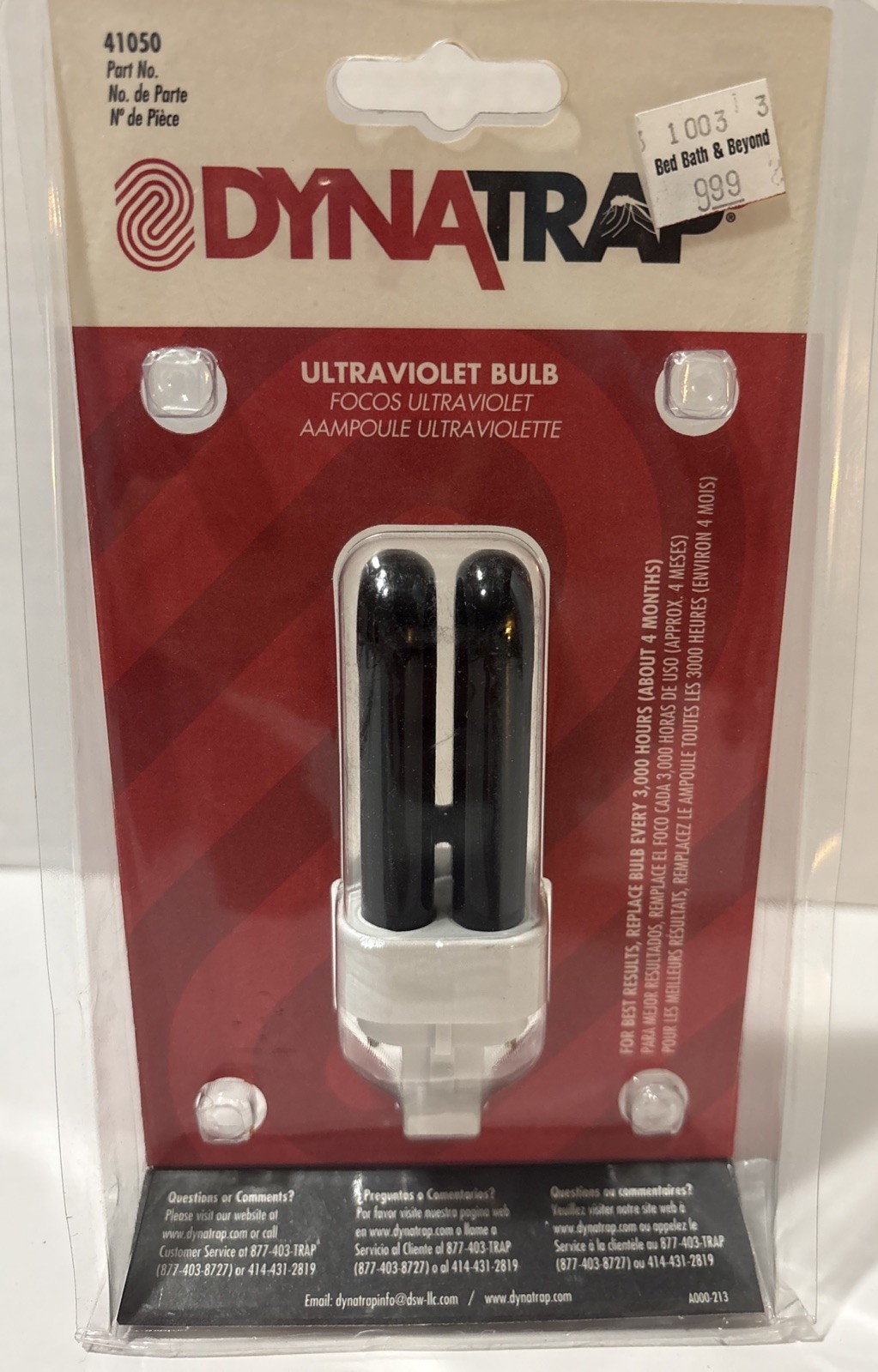 Dynatrap 41050 Insect Trap 7 Watt Replacement UV Fluorescent Bulb