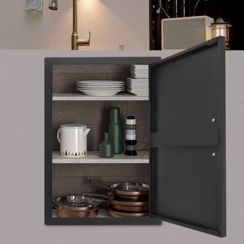 Single BBQ Access Door, Durable Carbon Steel for Outdoor Kitchen