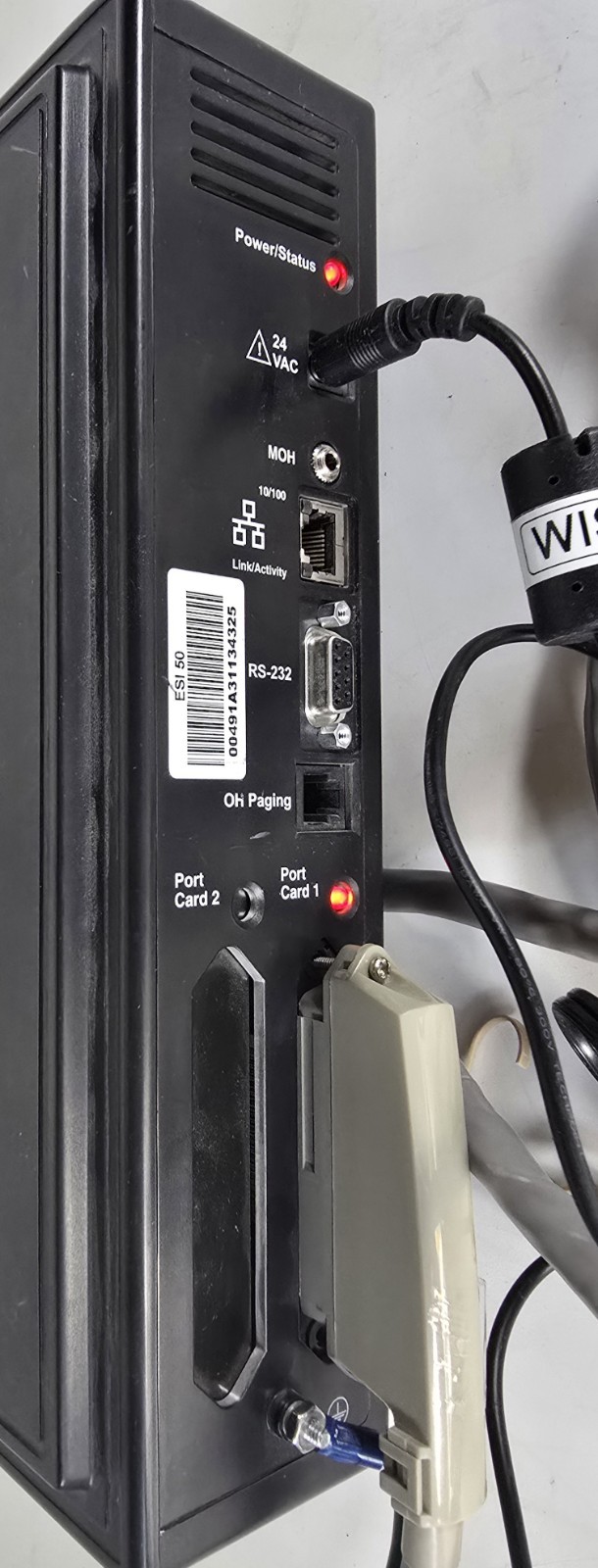 ESI-50 COMMUNICATION SERVER PBX With Power Supply+Cable