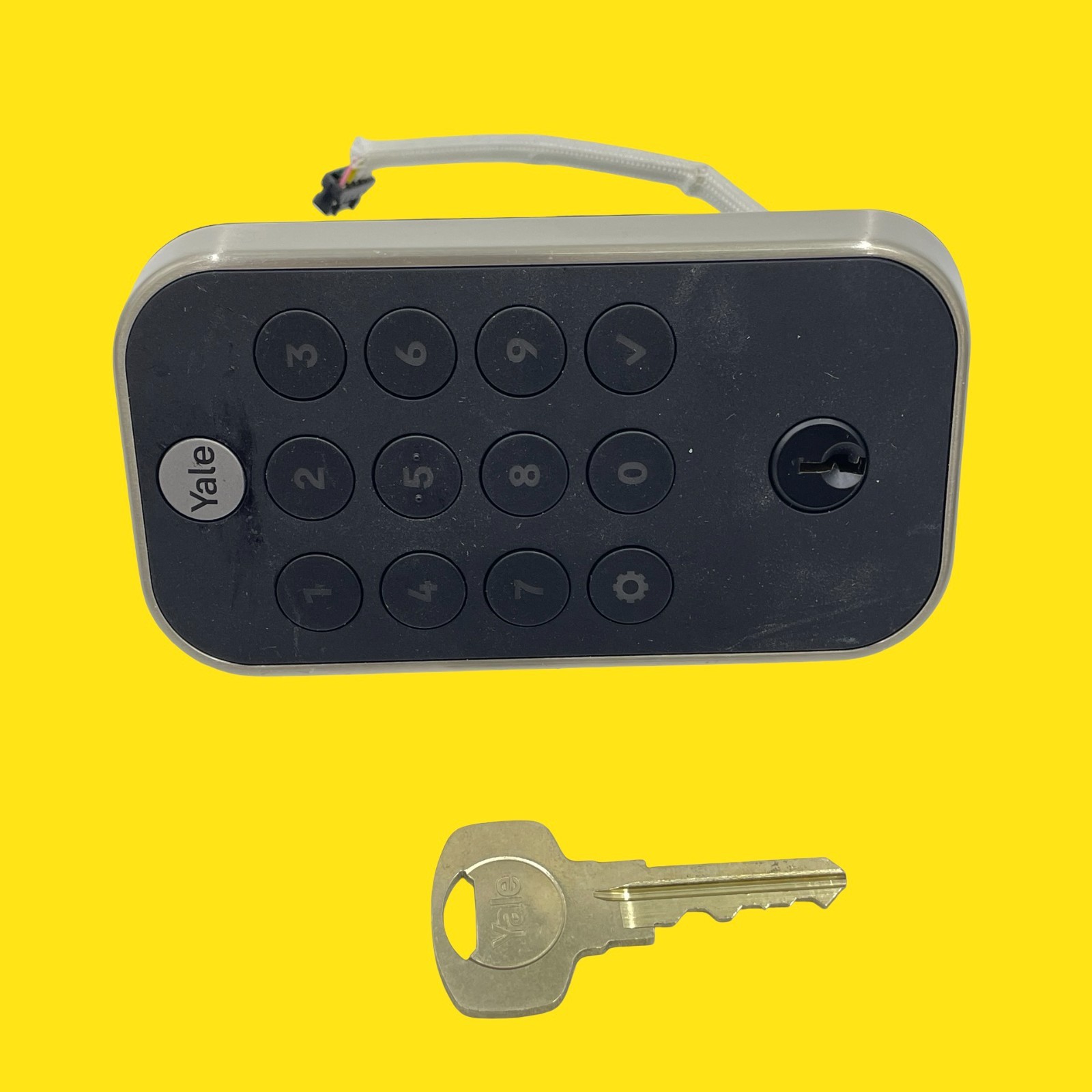 Satin Nickel  Yale Assure Lock 2 YRD410-WF Keypad and Key Only #5233 z65 b12