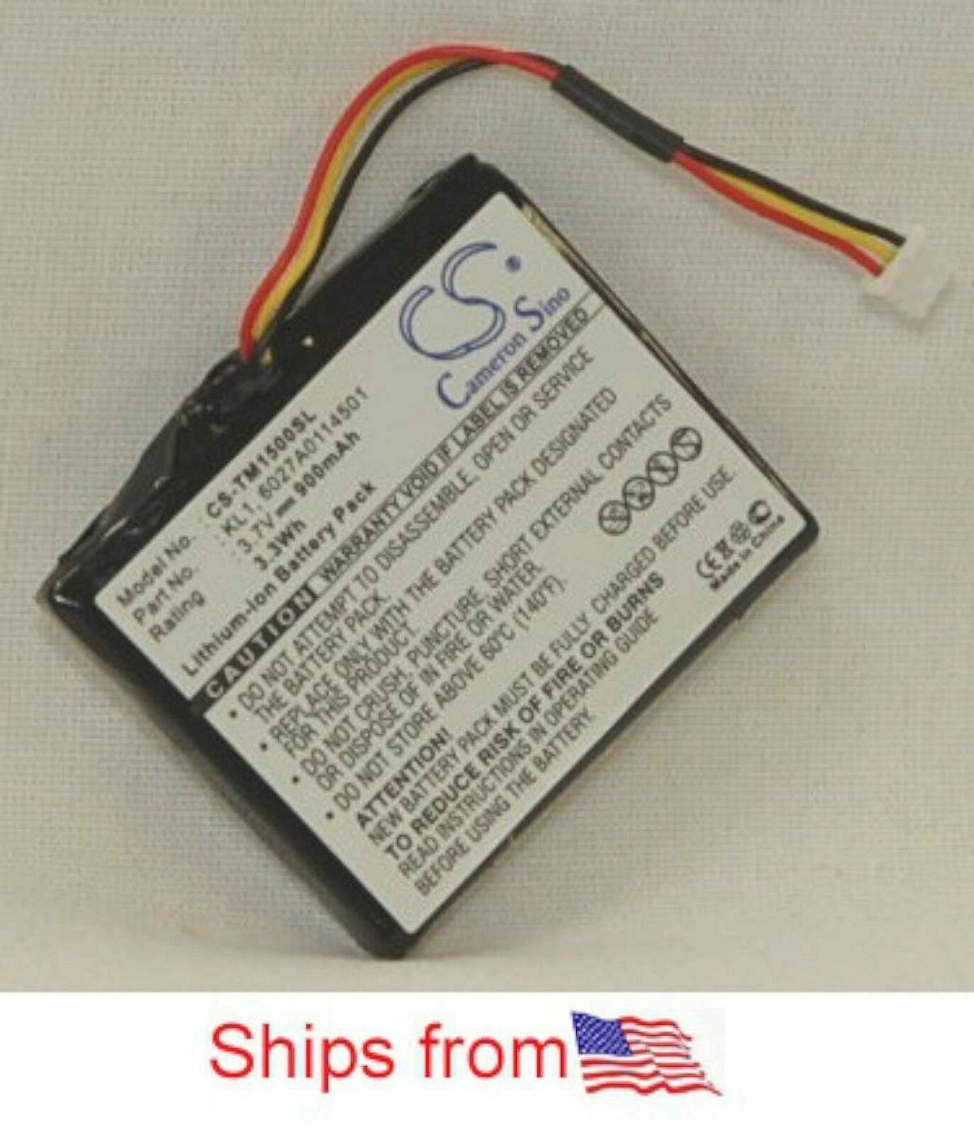 NEW GPS Battery TomTom VIA 1400T 1405T 1435T 1405M 1435M 1405TM 1435TM 900mAh