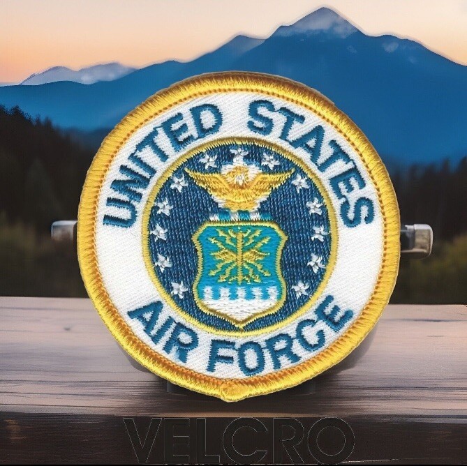 US Air Force Embroidered Patch Fits For VELCRO® BRAND Loop Fastener