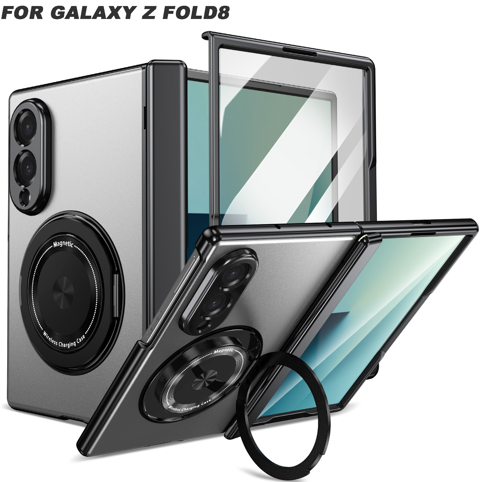 For Samsung Galaxy Z Fold8/7 6 5 4 3 Shockproof Hinge Protection Case Magnetic