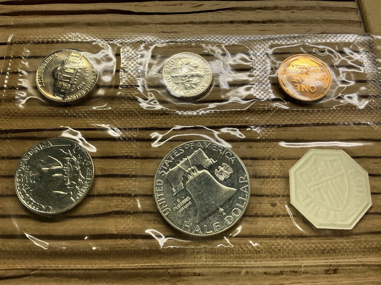 1956 US Mint Silver Proof Type 2 Set in OGP Flat Pack Envelope 071526 46ee