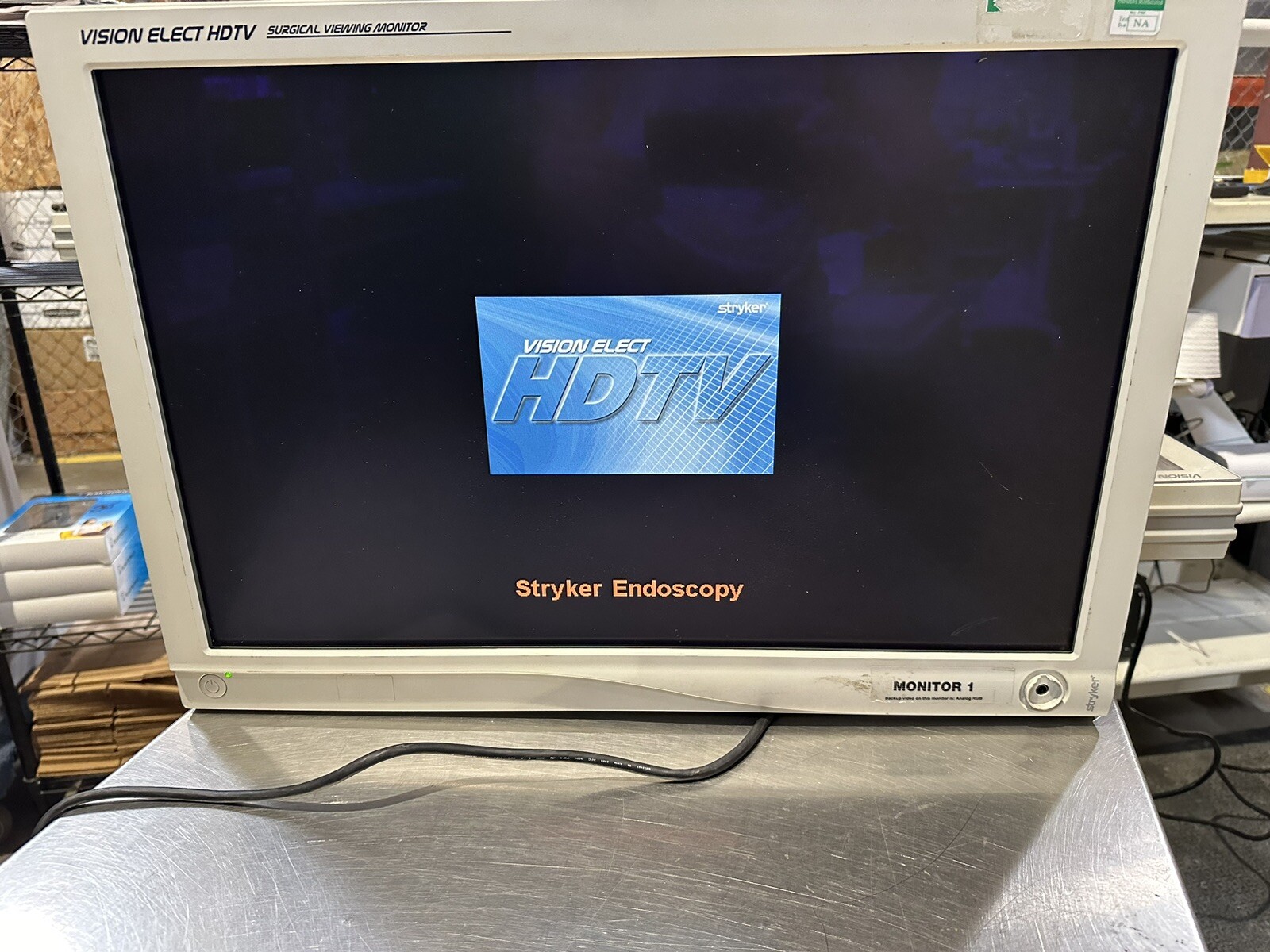 Stryker Ref 240-030-960 Vision Elect 26" HDTV Monitor No Control Knob Broken