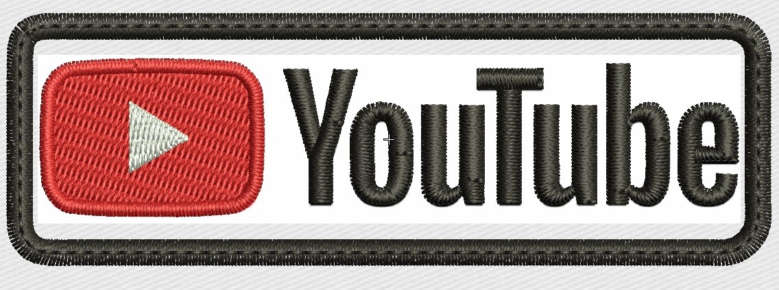 YOUTUBE Embroidered Patch - Iron On / Sew On USA SELLER