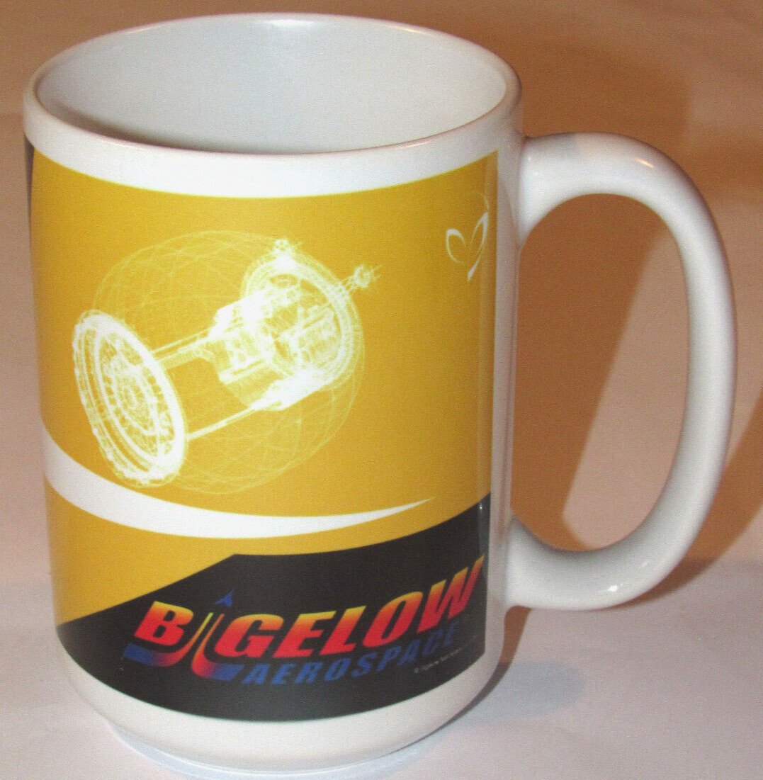 2017 UNUSED BIGELOW AEROSPACE COFFEE MUG/CUP! BEAM ACTIVITY MODULE/GRAPHICS/SPEC