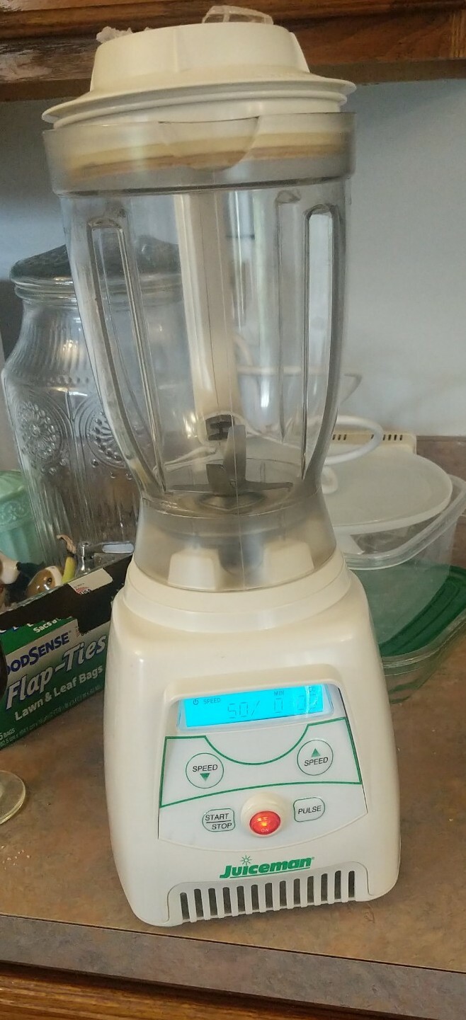 Juiceman Jms6  multi speed Blender white  tested and works  64oz