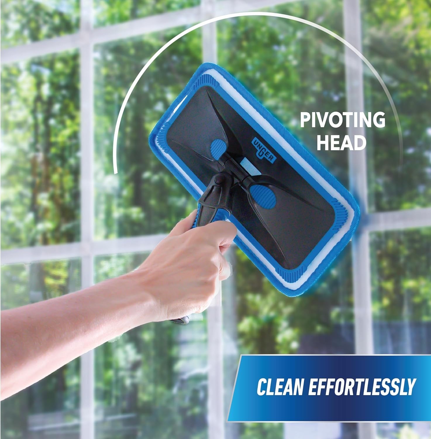 Professional ProClean Indoor Window Cleaning Kit with 2’ Pole, Washing Tool w...
