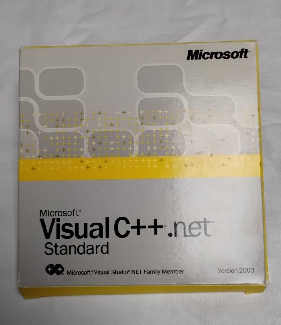 Genuine Microsoft Visual C++.net Standard - Boxed with 7 CD's & Manuals & Code