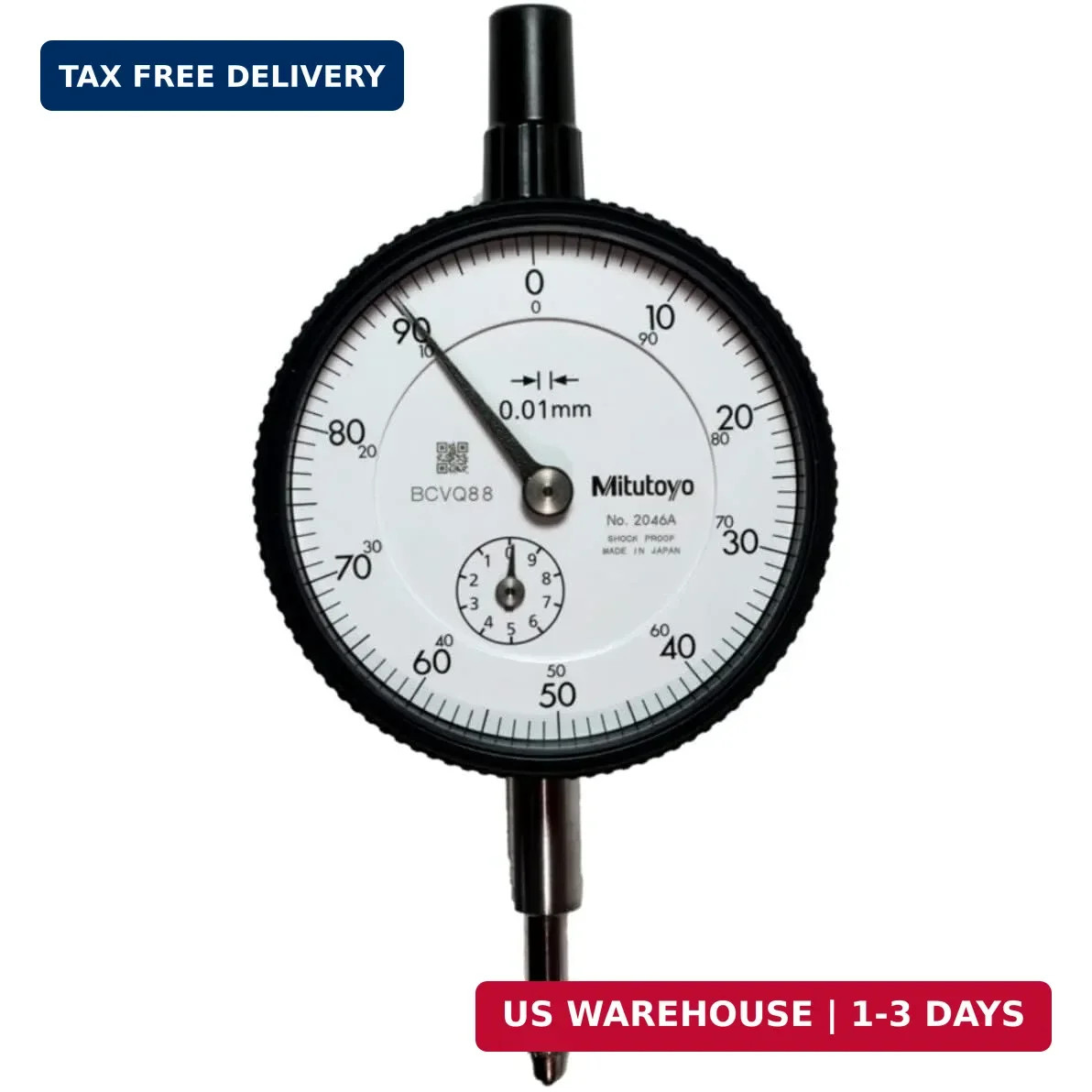 2046A, Dial Indicator, 0.01 Grad Resolution with Smooth Plunger Action