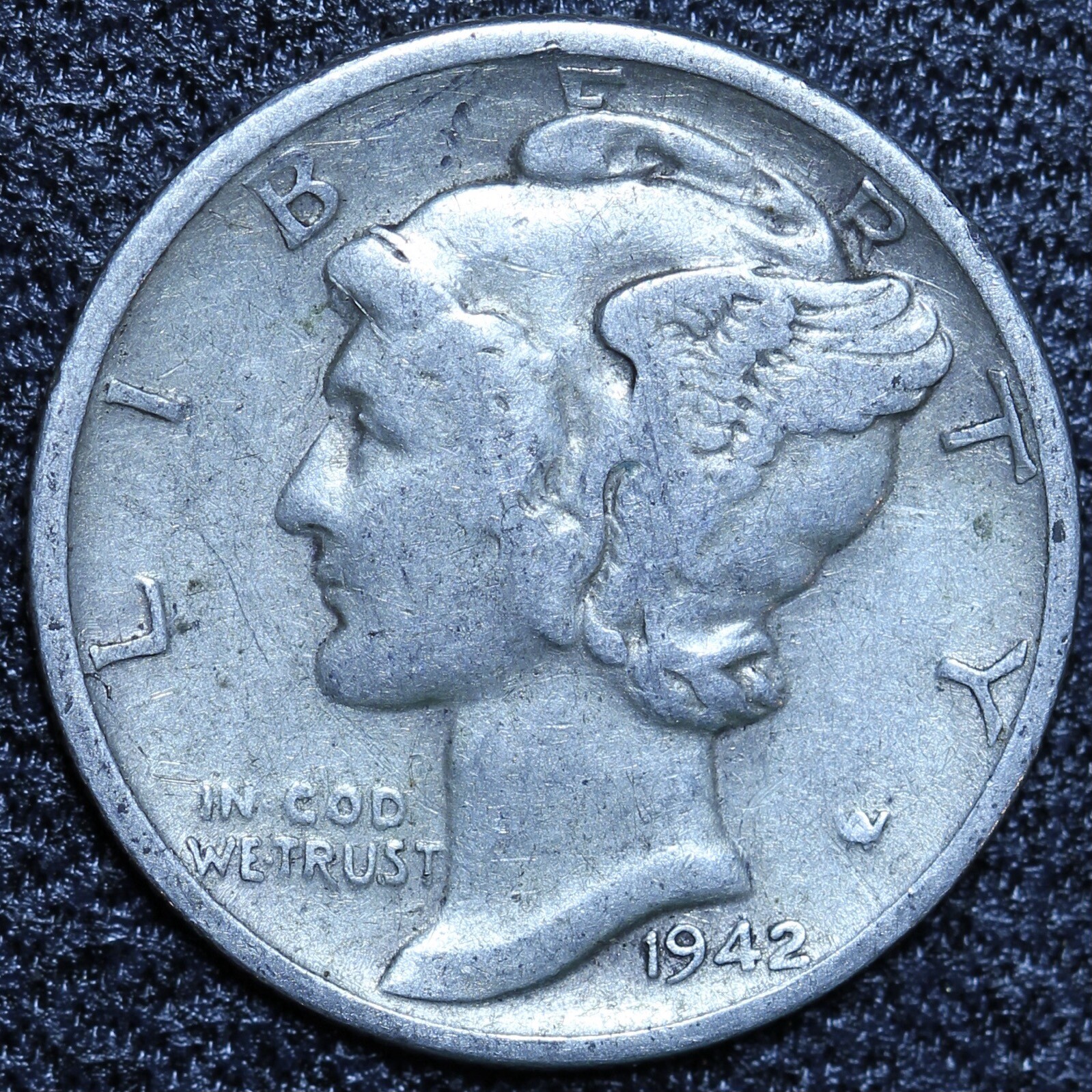 1942-S Mercury Silver Dime CIRCULATED GOOD / VG FREE SHIPPING