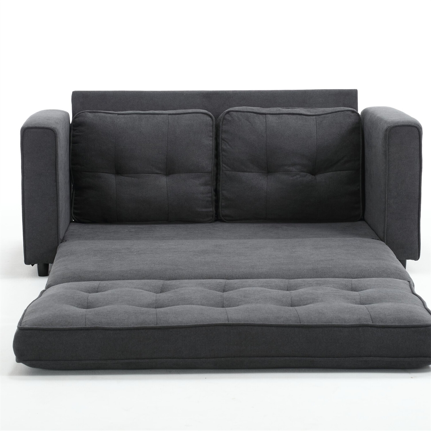 Convertible Sleeper Sofa Bed Velvet Loveseat Sofa Couch Futon Sofa Pull-Out Bed