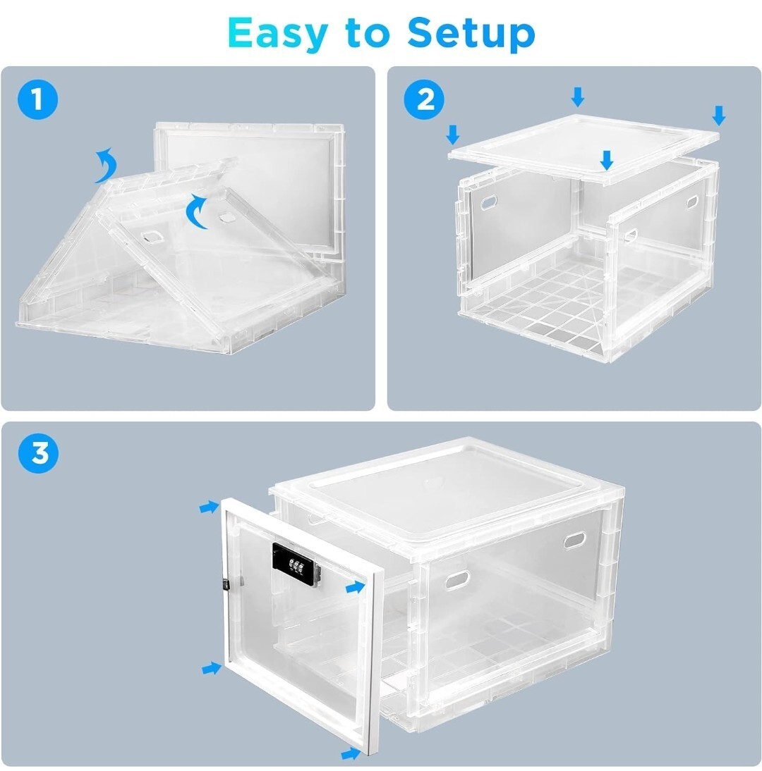 Storage Lock Box For Safe Medicine Food Snack Shoes Box Home School Office