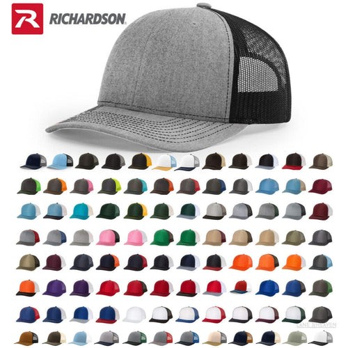 RICHARDSON 112 Classic 6-Panel SNAPBACK Trucker Baseball Cap WHOLESALE New!