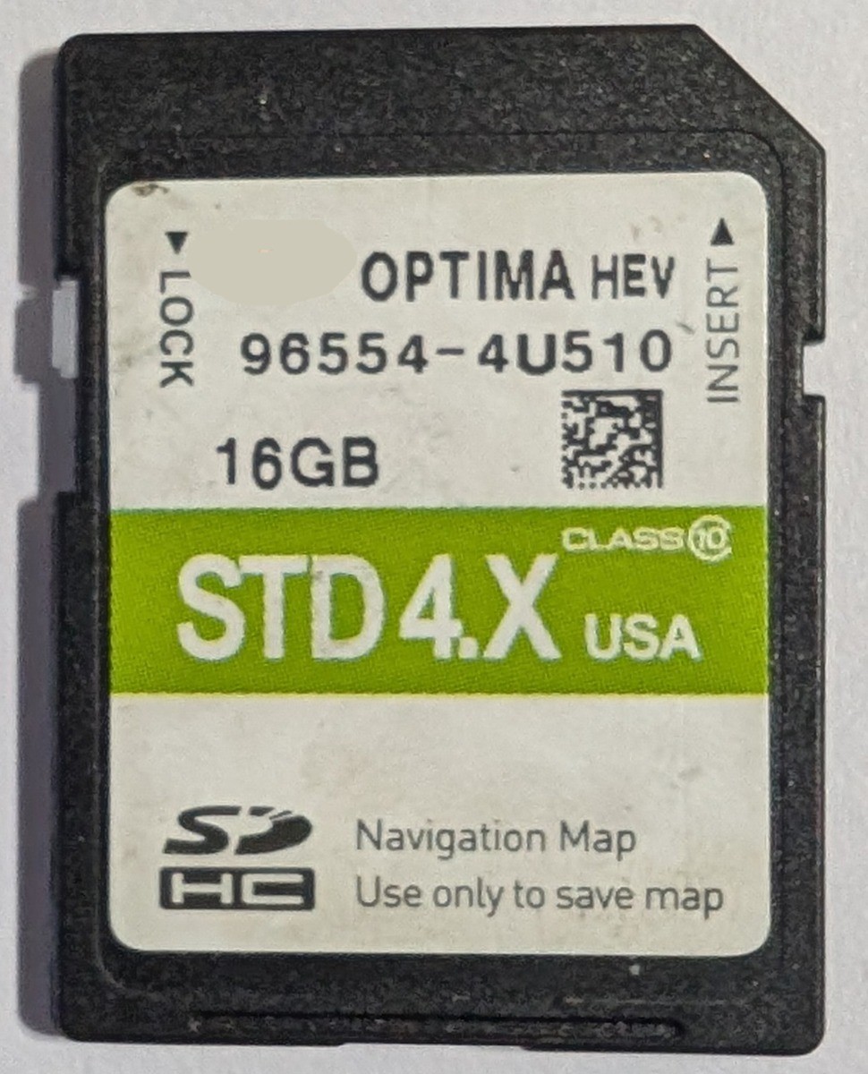Fits Sedona / Sorento 2015 2016 2017 2018 NAV Navigation Map SD Card 96554-4U510