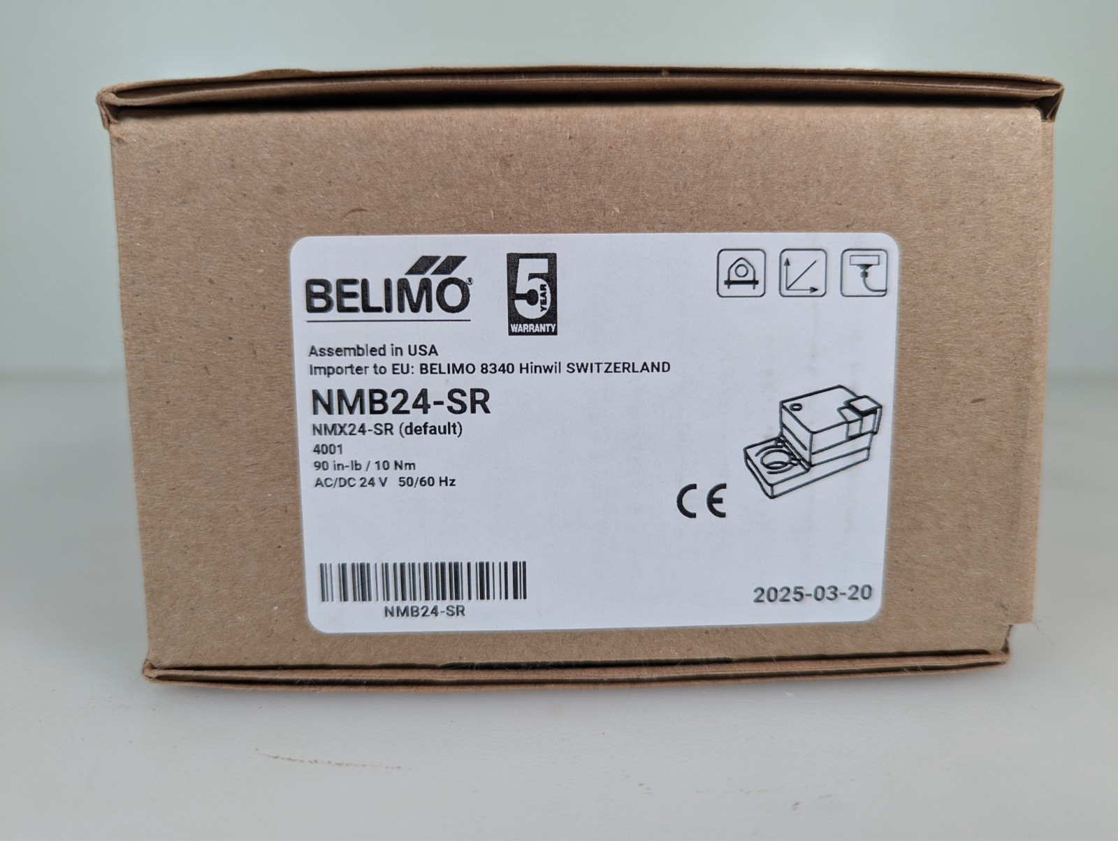 Belimo NMB24-SR Modulating  Damper Actuator 90in-Lb AC/DC V