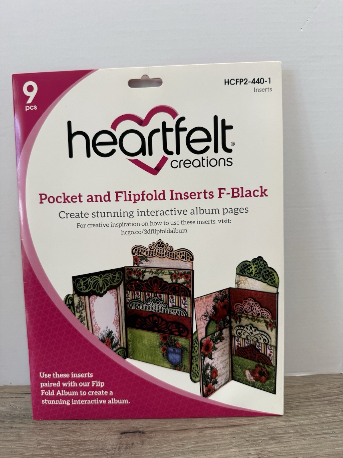 Heartfelt Creations HCFP2-440-1 Pocket and Flipfold Inserts F-Black NEW