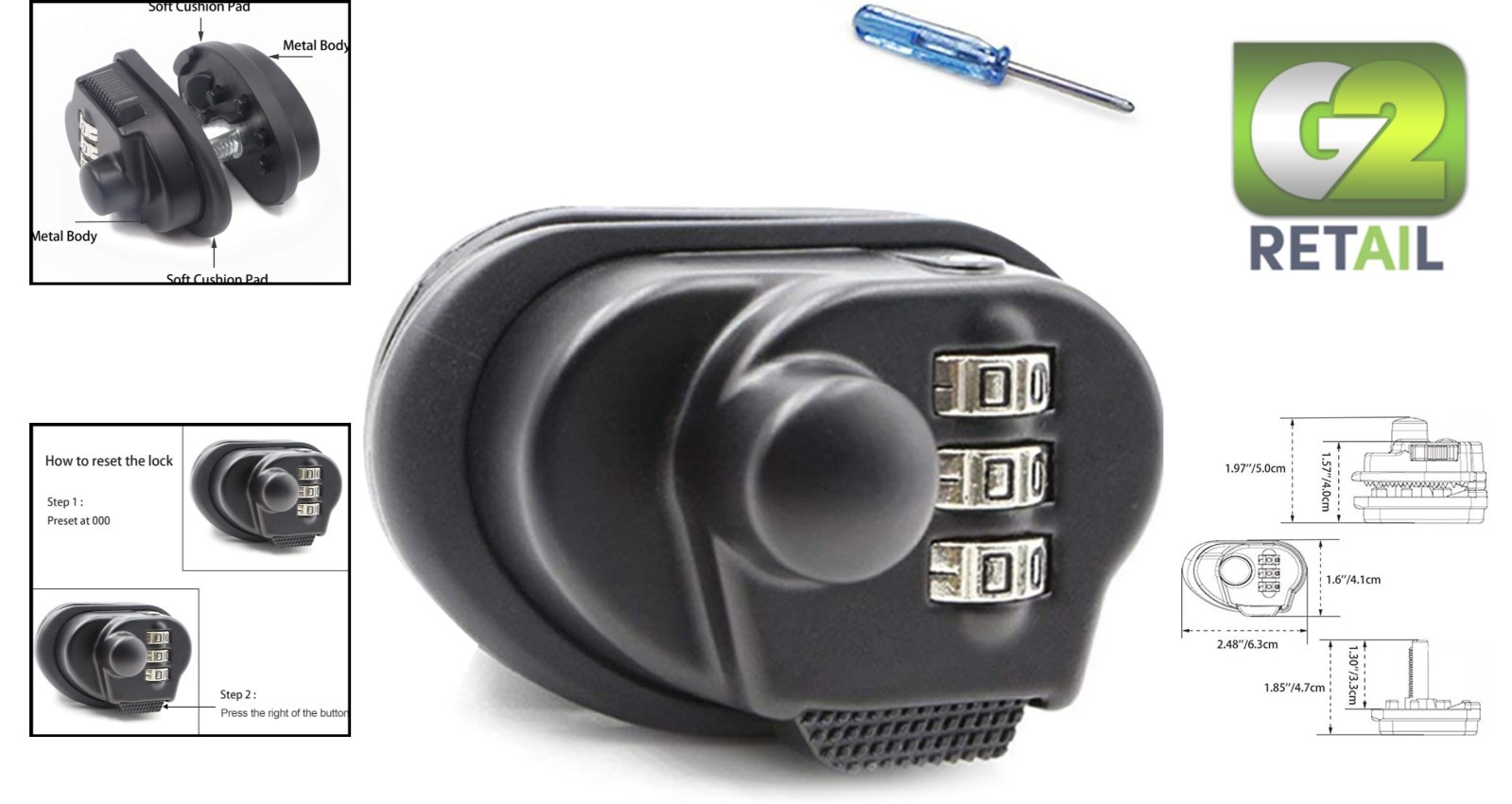 Secure Your Firearms: 3-Digit Combination Gun Trigger Lock with Custom Code