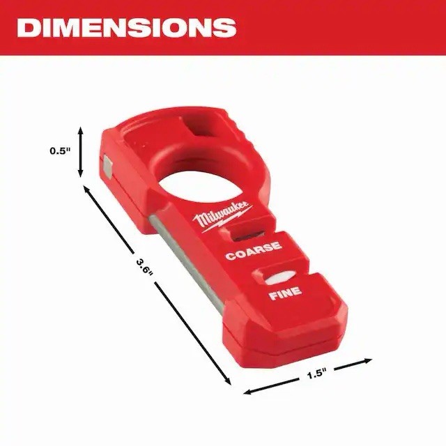 Milwaukee Knife Sharpener Compact Handheld Magnetic Base Ceramic Carbide Blade
