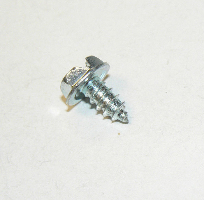 #10 x 3/8" Hex Washer Hd. Slotted Sheet Metal Screw-Zinc Plated - Lot of 250 Pcs