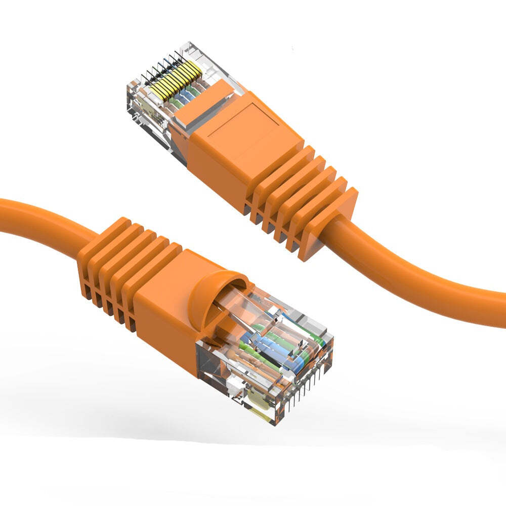 1.5Ft CAT6 UTP Ethernet Network Booted Cable Orange