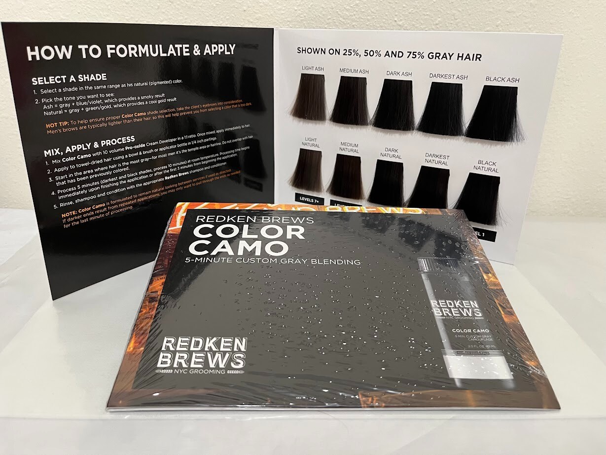 REDKEN Brews SwatchBook  Color Camo Swatch Book Factory Sealed 2020